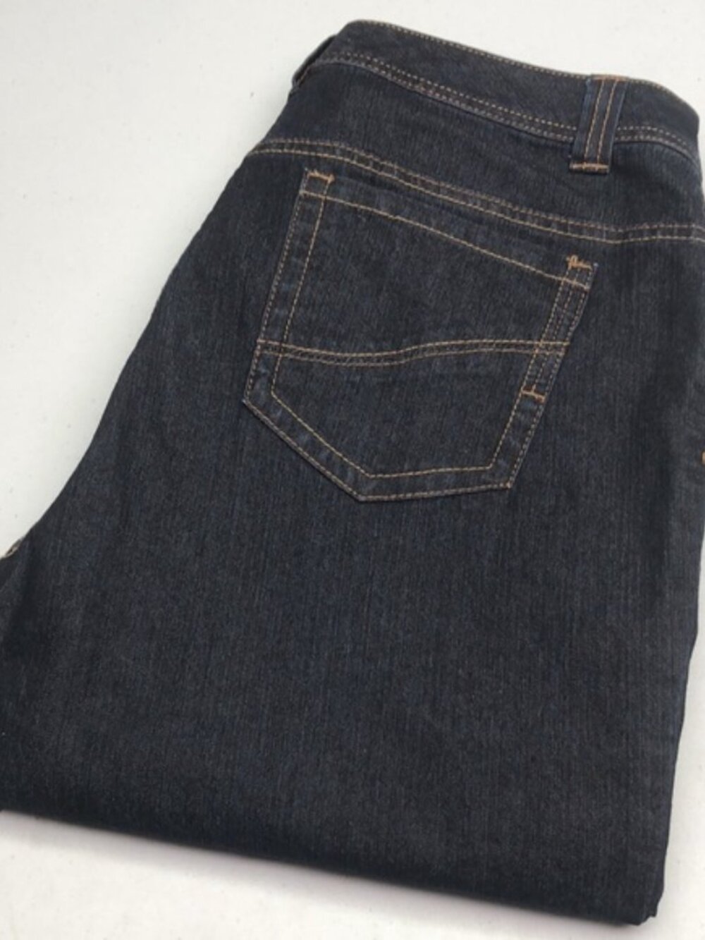 LIKE NEW CONTRAST HIGH-RISE WIDE LEG BOOTCUT JEANS 13/33x34 ⭐️